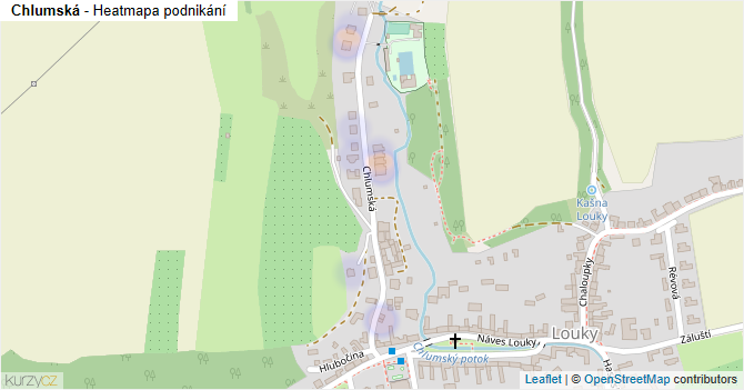 Chlumská - mapa podnikání