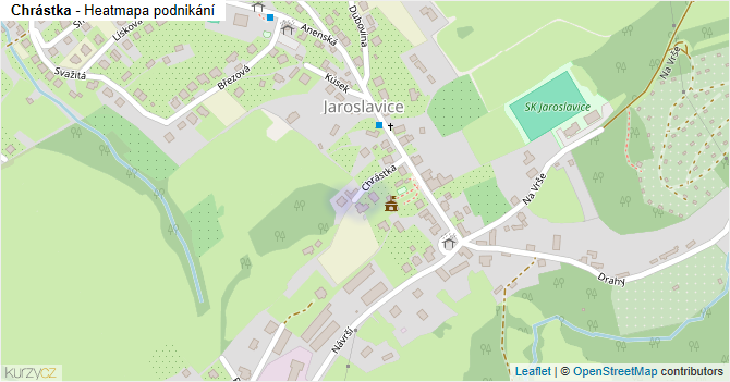 Chrástka - mapa podnikání