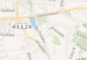 Cihlářská v obci Zlín - mapa ulice