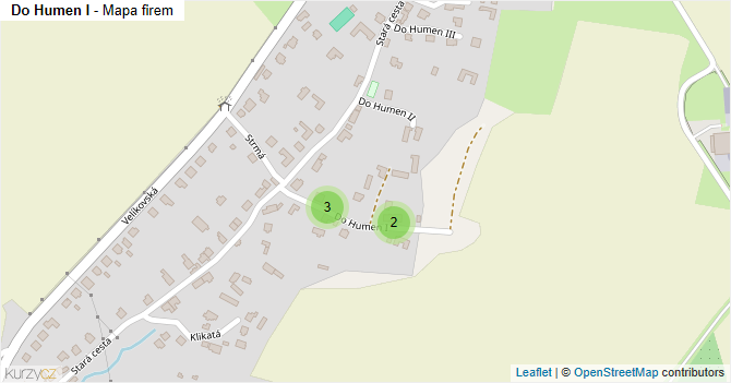 Do Humen I - mapa firem