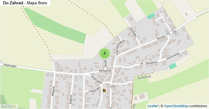 Do Zahrad - mapa firem