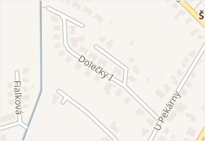Dolečky I v obci Zlín - mapa ulice