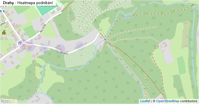 Drahy - mapa podnikání