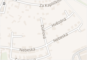 Duhová v obci Zlín - mapa ulice