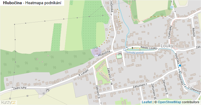 Hlubočina - mapa podnikání