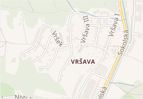 Horní Vršava V v obci Zlín - mapa ulice