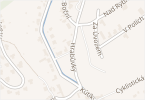 Hrabůvky v obci Zlín - mapa ulice