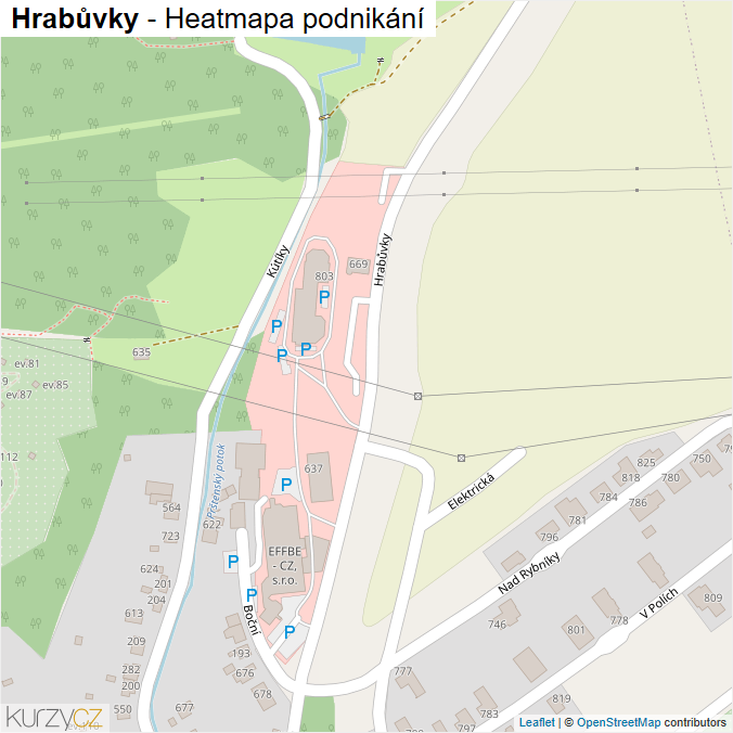 Mapa Hrabůvky - Firmy v ulici.