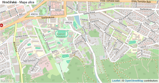 Hrnčířská - mapa ulice