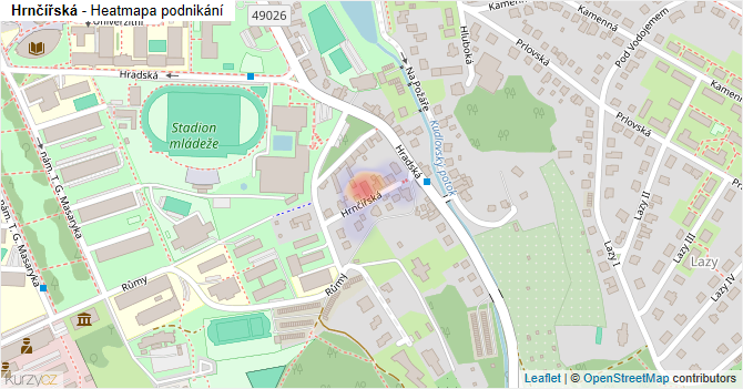 Hrnčířská - mapa podnikání