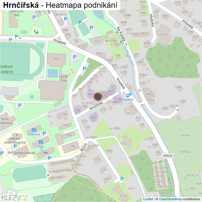 Mapa Hrnčířská - Firmy v ulici.