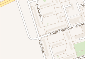 Husova v obci Zlín - mapa ulice