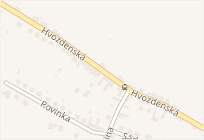 Hvozdenská v obci Zlín - mapa ulice