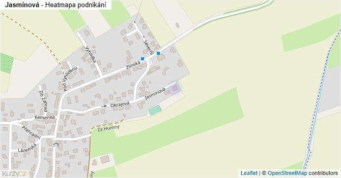 Jasmínová - mapa podnikání