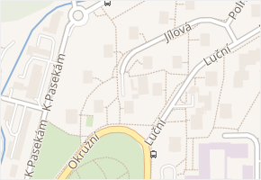 Jílová v obci Zlín - mapa ulice