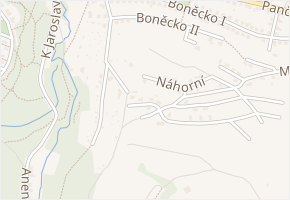 Jitrocelová v obci Zlín - mapa ulice