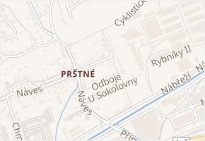 K Rybníkům v obci Zlín - mapa ulice