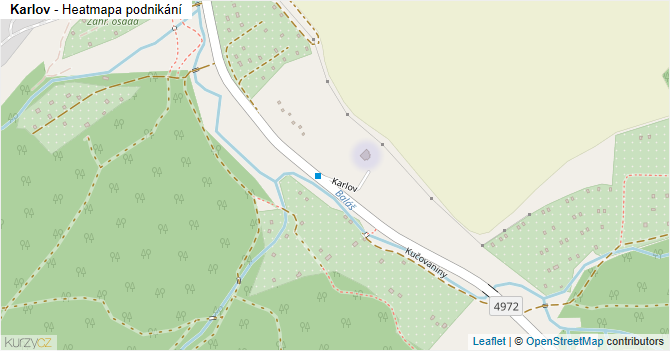 Karlov - mapa podnikání