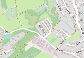 Karmínová v obci Zlín - mapa ulice