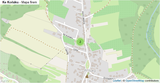 Ke Koňáku - mapa firem
