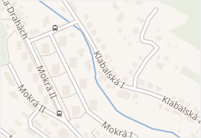 Klabalská I v obci Zlín - mapa ulice