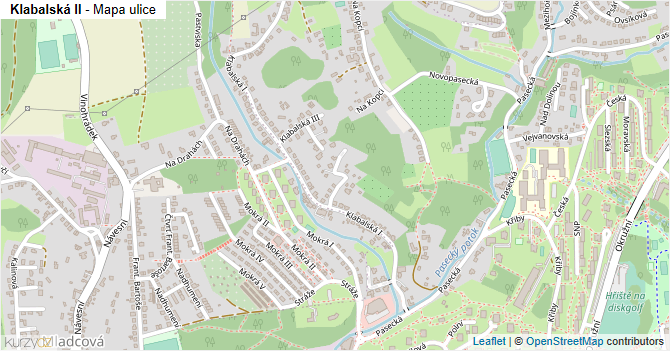 Klabalská II - mapa ulice