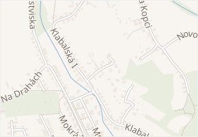 Klabalská III v obci Zlín - mapa ulice