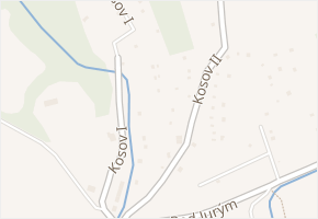 Kosov I v obci Zlín - mapa ulice