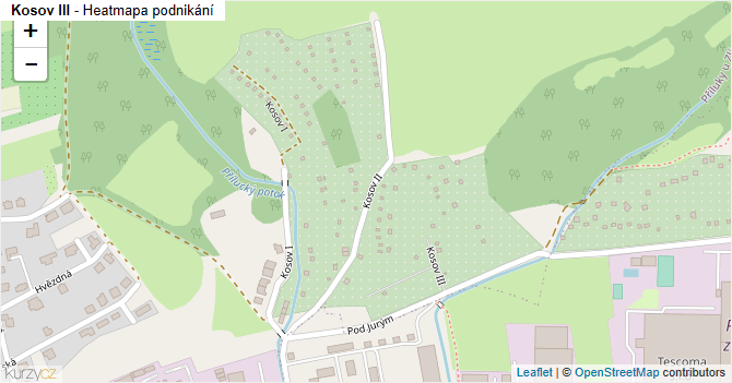 Kosov III - mapa podnikání