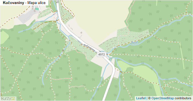 Kučovaniny - mapa ulice