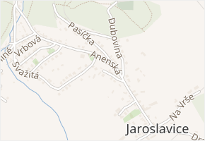 Kúsek v obci Zlín - mapa ulice