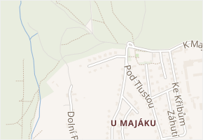 Lámanisko v obci Zlín - mapa ulice