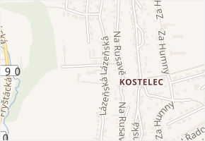 Lázeňská v obci Zlín - mapa ulice