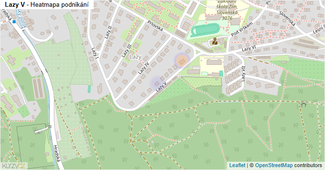 Lazy V - mapa podnikání