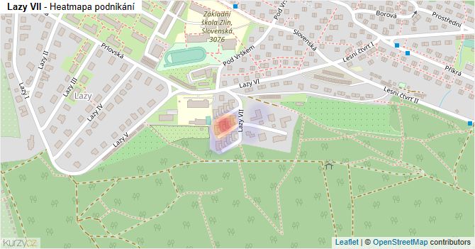 Lazy VII - mapa podnikání