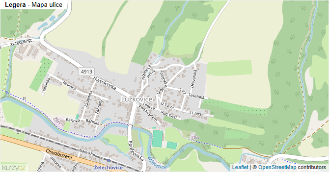 Legera - mapa ulice