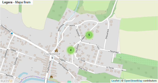 Legera - mapa firem