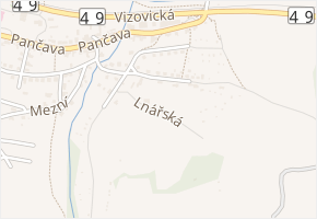 Lnářská v obci Zlín - mapa ulice