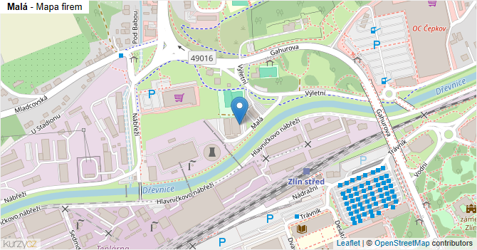 Malá - mapa firem