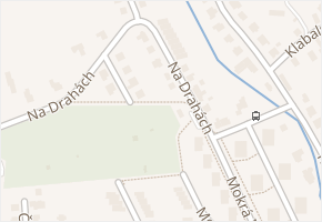 Na Drahách v obci Zlín - mapa ulice