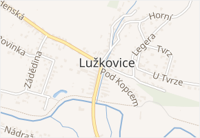 Na Gruntech v obci Zlín - mapa ulice