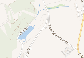 Na Konci v obci Zlín - mapa ulice