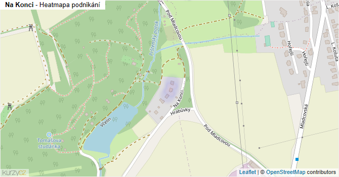 Na Konci - mapa podnikání