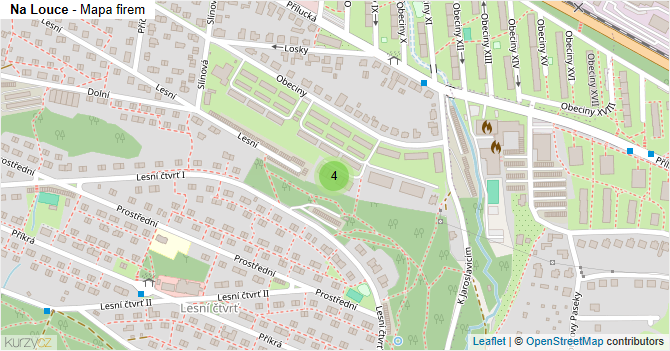 Na Louce - mapa firem