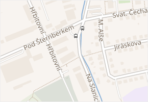 Na Slanici v obci Zlín - mapa ulice