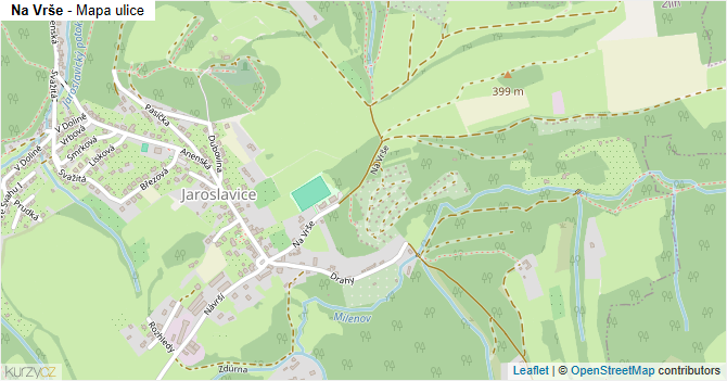 Na Vrše - mapa ulice