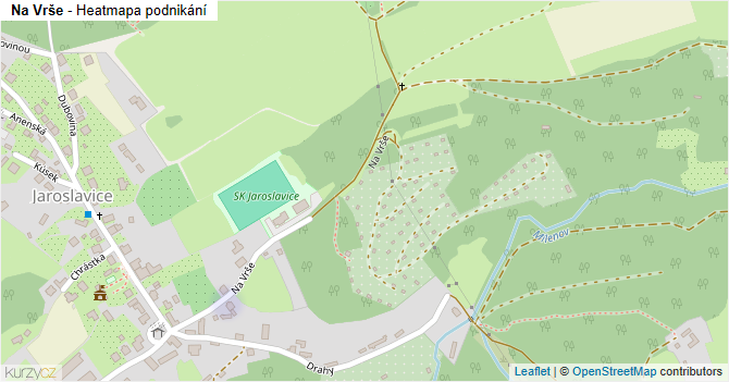 Na Vrše - mapa podnikání