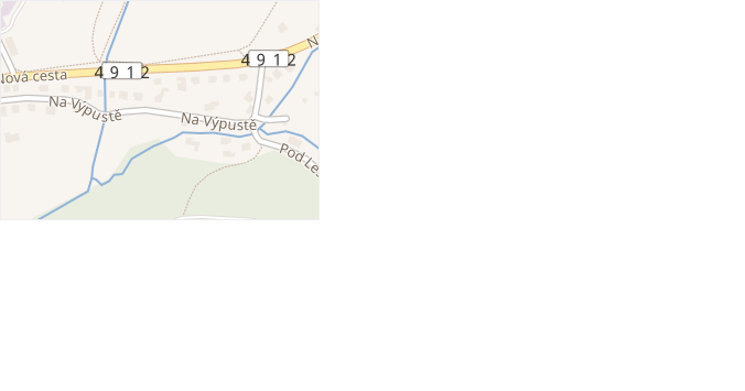 Na Výpustě v obci Zlín - mapa ulice