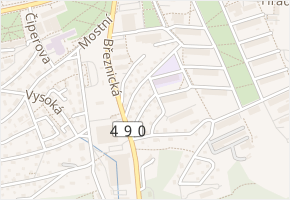 Nad Ovčírnou II v obci Zlín - mapa ulice