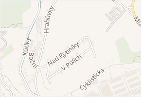 Nad Rybníky v obci Zlín - mapa ulice